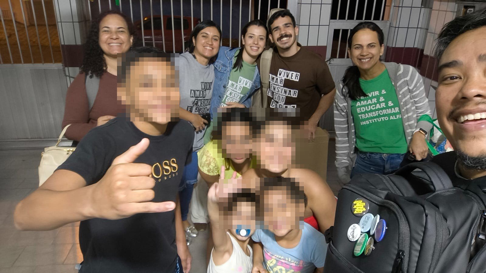 Visita semanal à Casa de Passagem, São Vicente